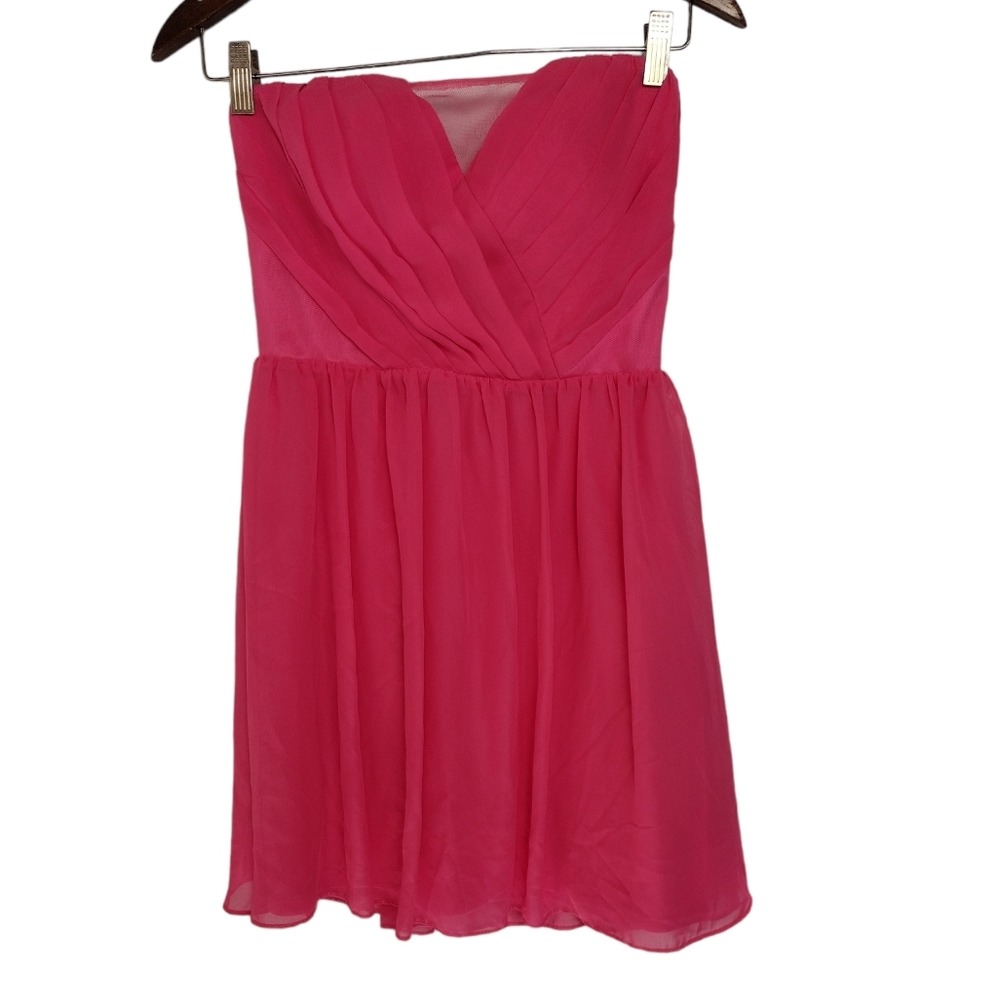 Hailey Logan By Adrianna Papell Strapless Chiffon Dress - Size 3/4